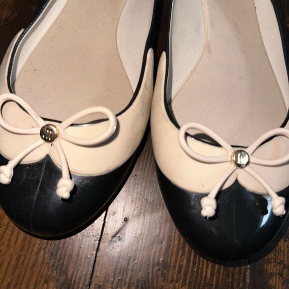 Melissa nude & black jelly rubber size 7 Divine ballet flats - Picture 3 of 7